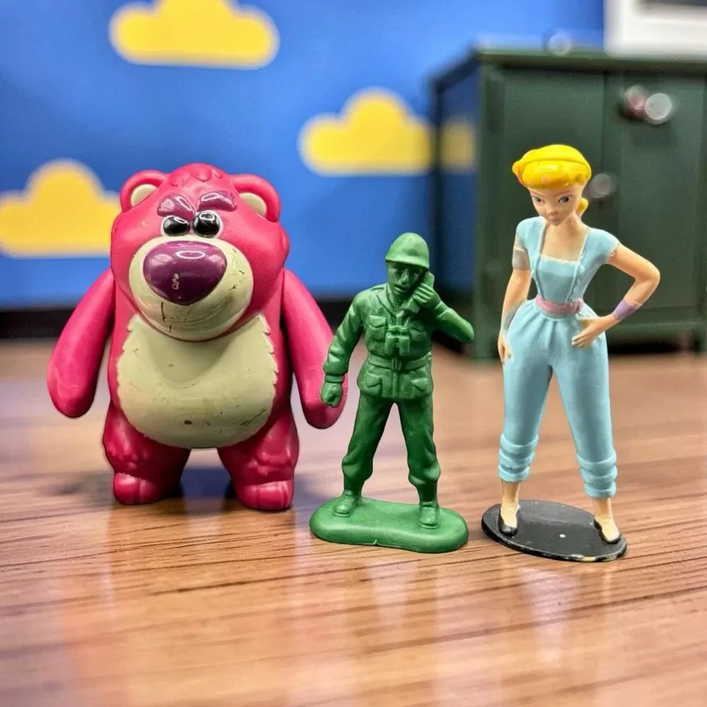 Disney Woody Buzz Lightyear Bo Peep Lotso Green Army Man Hamm Figures A70